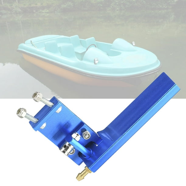 Khall 2 Colors Rc Boat Accessories, Rc Rudder, Aluminum For Rc Racing Boat Model Marine Boat Steering And Motor Water Cooling Design Blue