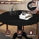 thumbnail image 4 of Mesa de comedor redonda COSTWAY para 4 personas, 100 cm, con madera de caucho, 4 of 9