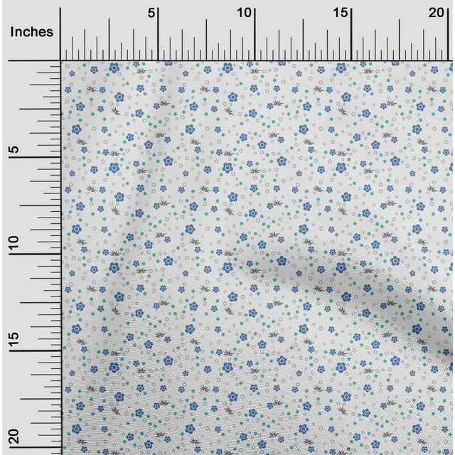 oneOone Polyester Lycra Fabric Artistic Floral Flower Print Fabric by The Yard 56 Inch Wide