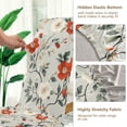 thumbnail image 5 of Yayeee 4 Pack Dining Chair Covers Stretch Parson Chairs Slipcovers Seat Protector, Red and White Floral Pattern, 5 of 6