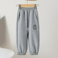 thumbnail image 2 of Boys Sweatpants Plain Drawstring Casual Pull On Jogger Pants For Boys Or Girls Kids Sweat Pants Grey 5-6 Years, 2 of 3