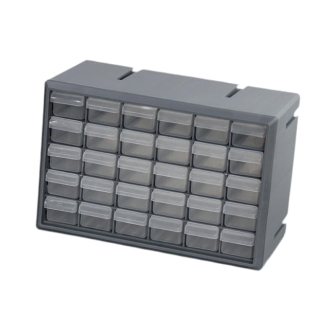 Cajonera de 30 cajones Strade Fareast Limited organizador de maquillaje gris 36,5 x 18 x 24,5 cm