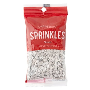 Sweetshop Silver Sprinkle Mix, 2.5oz - Dessert Sprinkles & Decorations