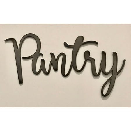 Pantry metal word art lettering sign for kitchen home décor quotes (4 Pics 1 Word Percent Signs Best Price Tag)