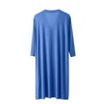 thumbnail image 5 of Men's Viscose Rayon Cardigan-Style Pajama Robe with V-Neck and Pockets, 5 of 5