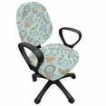 thumbnail image 1 of Boho Office Chair Slipcover, Pattern with Abstract Circular and Triangular Dreamcatchers, Protective Stretch Decorative Fabric Cover, Standard Size, Multicolor, by Ambesonne, 1 of 5
