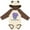Natural & Brown w Ears, variant on Inktastic I Love My Noni Elephant Purple Blue Boys Long Sleeve Baby Bodysuit