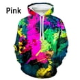 thumbnail image 5 of Sweat à Capuche Imprimé 3D Décontracté à Manches Longues pour Hommes, Encre Éclaboussée, Dégoulinant, Coloré, Punk de Rue, Hip Hop, 5 of 5
