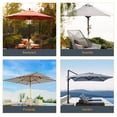thumbnail image 4 of ACEGOSES 6x9ft Outdoor Patio Deck Market Umbrella, Outside Table Umbrellas with Non-Fading Polyester canopy,Lake Blue, 4 of 6