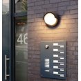 thumbnail image 2 of Led Wall Lights, Modern Aluminium Wall Lamp Indoor/Outdoor,7W Warm White 3000K, Ip65 Waterproof Black Garden Lights for Patio, Terrace, Hallway, Porch, Bedroom, Living Room, Balcony Stair, St, 2 of 5