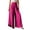 Hot Pink, variant on Women's Satin Wide Leg Pants Palazzo Plicated Silky Pull on Party Dress Casual Pant High Elastic Waist Trousers with Pockets Black,XL