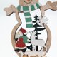 thumbnail image 2 of leyfeng Signo de mesa de Navidad Estatuilla de madera Festivales Árbol de Navidad Muñeco de nieve Forma Estatua Mesa Centro de mesa Ornamento Retro, 2 of 7