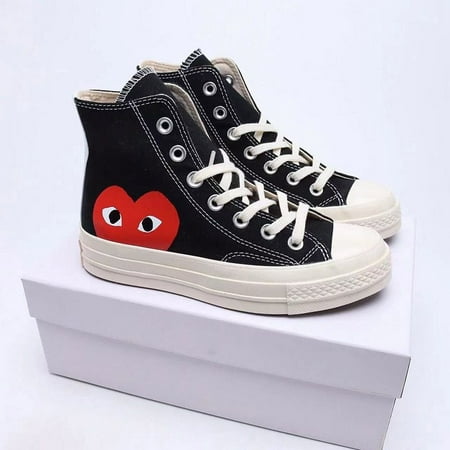 

All Starsds Shoe CDG Canvas Play Love With Eyes Hearts 1970 1970s Big Eyes Beige Black Classic Casual Skateboard Sneakers Designer size 35-45