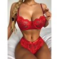 thumbnail image 1 of Conjunto de lencería erótica de encaje Sexy para mujer, ropa interior femenina, Sujetador de encaje, bragas, ropa interior, 1 of 4