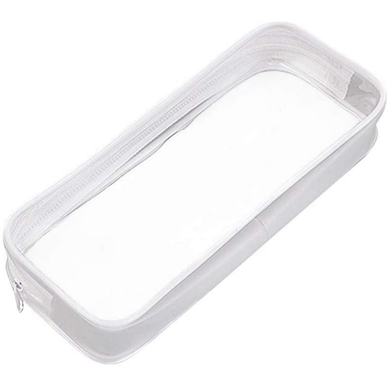 LWITHSZG Clear Pencil Case ,Big Capacity Marker Bag For Kids Girl,Clear  Pencil Pouch Marker Case Stationary Bag for Office Colleage Teen  Student,Clear Pouch Travel Toiletry bag For Women 