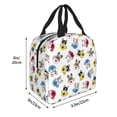 thumbnail image 2 of Disketp French Bulldog With Coffee Cup Lunch Bag for Women Men, Leakproof Thermal Cooler Sack Food Handbags Case High Capacity forTravel Work School Picnic, 2 of 5