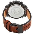 thumbnail image 3 of Diesel Griffed Men's Brown Leather Black Stainless Chronograph Watch DZ4569 New, 3 of 3