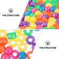 thumbnail image 4 of 1000pcs DIY Accesorios de cuentas hechas a mano Beads de barril de agujero acrílico Cuentas de arroz, 4 of 5