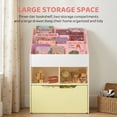 thumbnail image 4 of HOMCOM Kids Bookcase Multi-Shelf Rack Organizer with Storage Drawer for Books for Playroom, White, 4 of 10