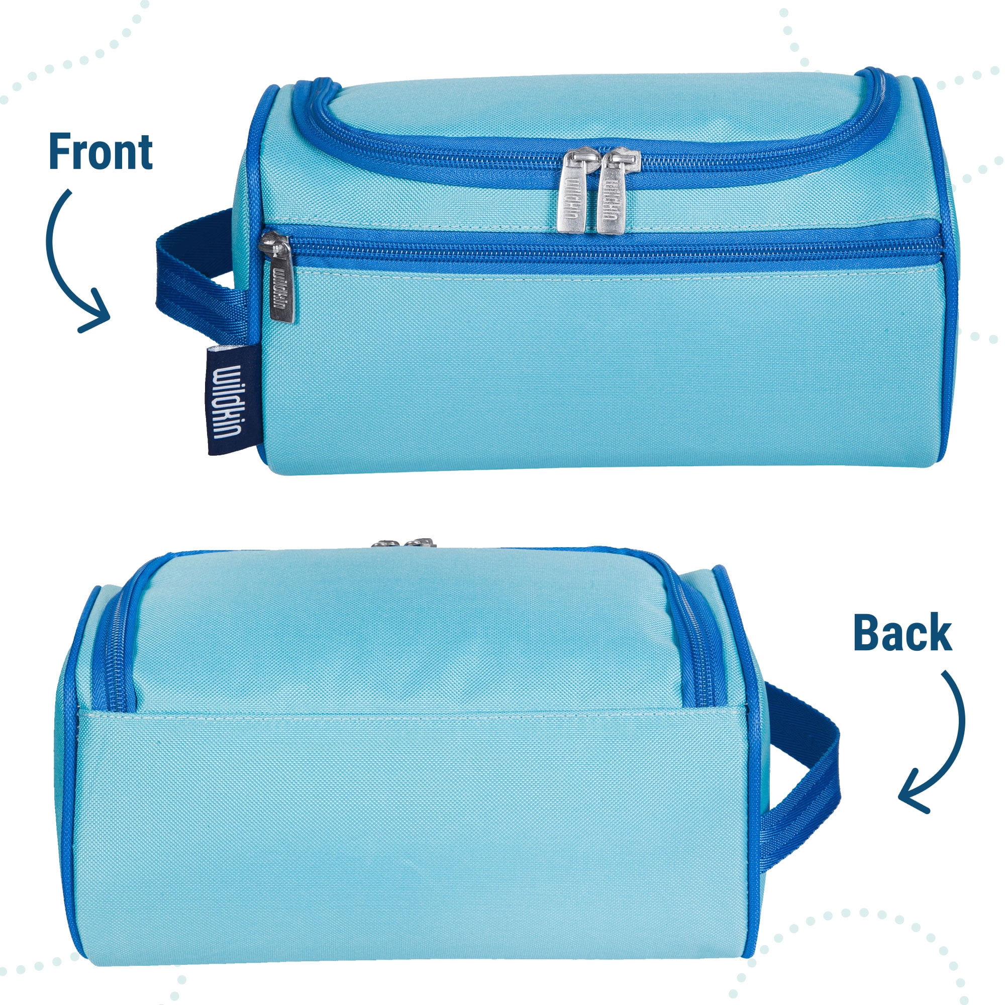 Wildkin Kids Travel Toiletry Bag (Aqua)