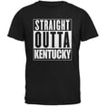 thumbnail image 1 of Straight Outta Kentucky Black Adult T-Shirt, 1 of 1