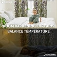 thumbnail image 3 of Watercolor Flowers Blackout Curtains for Bedroom, Vintage Country Floral Leaves Spring Thermal Insulated Kitchen Drapes with Grommets, Light Blocking Window Treatment, 2 Panels 52" x 84", 3 of 7