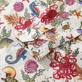 thumbnail image 6 of YIUME Men's Hawaiian Shirt Marine Life Seahorse Octopus Print Cotton Button-down Long Sleeve Aloha Shirt, 6 of 9