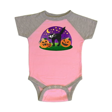 

Inktastic Halloween Pumpkins and Scared Black Cat Gift Baby Boy or Baby Girl Bodysuit