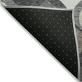 thumbnail image 4 of 8' X 10' Gray Beige And Taupe Ogee Washable Indoor Outdoor Area Rug, 4 of 5