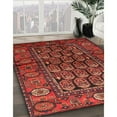 thumbnail image 3 of Ahgly Company Machine Washable Indoor Square Traditional Tomato Red Area Rugs, 7' Square, 3 of 7