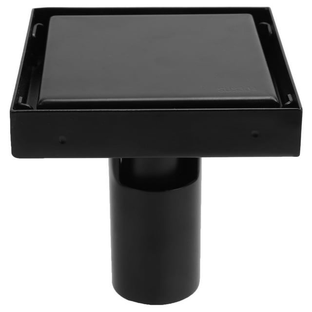 Shower Drain, Anti-rust Bathroom Supply Black Square Floor Drain, For Toilet Kitchen