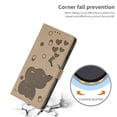 thumbnail image 5 of For Samsung Galaxy S23 5G 6.1" Cartoon Elephant Embossed Strong Magnetic Attachment/Closure, Card Slots/Pocket, With Hand Strap，PU Leather Flip Wallet Case ﻿,khaki,For Galaxy S23 (5G), 5 of 11