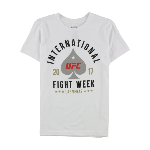 Camiseta gráfica de UFC para hombre International Fight Week 2017, blanca, pequeña