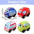 thumbnail image 3 of Soft Plush Police Car Stuffed Toy Super Cute Blue Squad Cars Plushie Excellent Gifts for Kids or Birthday Party 3.5 Inches（Fire Trucks）, 3 of 9