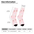 thumbnail image 5 of Yiaed Rabbit And Peach Print Great elasticity Crew Socks Sports socks for Men and Women, 5 of 5