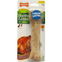 Nylabone Healthy Edibles Natural Chicken Flavored Dog Treats, Medium, 2 Count