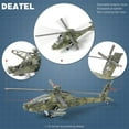 thumbnail image 3 of NUOTIE 1:72 Scale AH-64 Apache Quick Build Helicopter Model Kit Plastic Toy Assembly Military Helicopter Model Gift for Kids (25 Pieces), 3 of 6