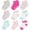 Girls Patterns, variant on Rising Star Unisex Non Slip Low-Cut Grip Socks for Infants and Toddlers (9 Pack)