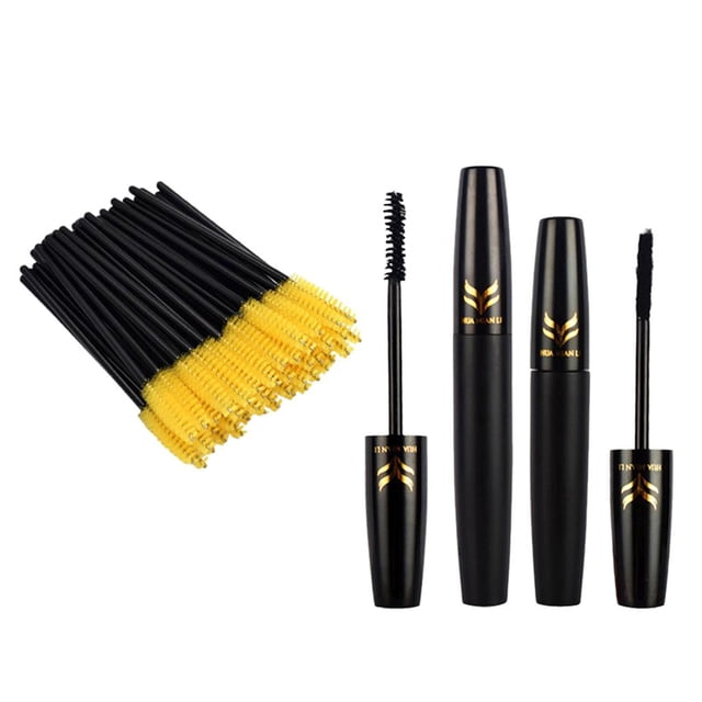 de Maquillaje Que Pestañas Negro y Aplicador Desechable 50 Unids MZTZ0057 shamjiam Máscara de pestañas