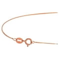 thumbnail image 2 of JewelStop 10k Rose Gold 0.45mm Shiny Box Chain Necklace with Spring Ring Clasp- 16" 18" 20", 2 of 5