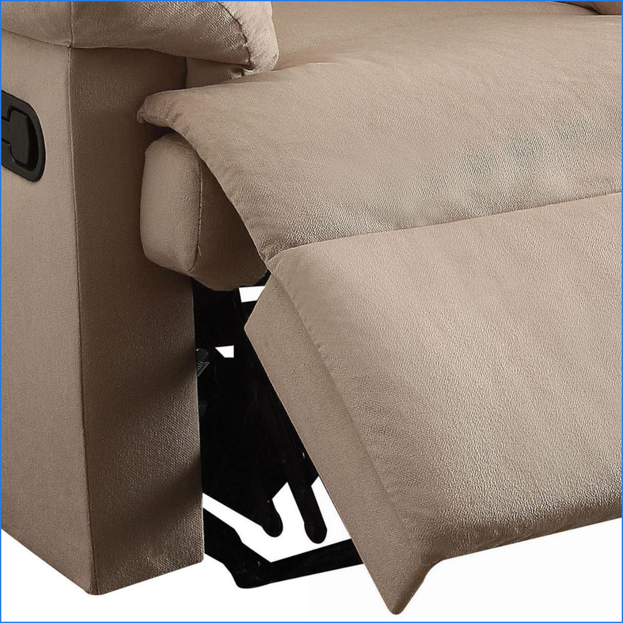 Recliner with Motion Recline & Pillow Top Arms | Fabric & Metal Frame | Beige
