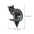 thumbnail image 2 of 2Pcs Halloween Decorations Yard Signs Fluorescence Skeleton Cat Stakes Acrylic Luminous Stakes, 2 of 6