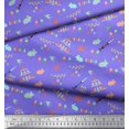 thumbnail image 3 of Soimoi Velvet Fabric Celebration Flag,Rabbit & Egg Easter Printed Fabric 1 Yard 58 Inch Wide, 3 of 3