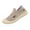 Khaki_006, variant on Women’s Breathable Knit Platform Walking Shoes, Hollow Cutout Slip On Closed Toe Casual Sneakers Non-Slip Thick Sole Daily Outdoor Footwear 10(EU-43) 43