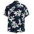 thumbnail image 3 of DPTALR Chemise Ethnique à Manches Courtes Décontractée Imprimée Hawaïenne pour Hommes, 3 of 9