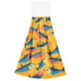 thumbnail image 7 of Yayeee Kitchen Hanging Hand Towels Set of 2 with Loop Bathroom Absorbent Tie Towel, Yellow Sardines Pattern, 7 of 7