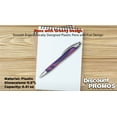 thumbnail image 4 of 10 Pens with Groovy Design Pack - Click to write, Plastic - Purple, 4 of 5