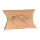 thumbnail image 1 of Caja de dulces tipo almohada de papel Kraft, caja de regalo plegable con cuerda de yute para bodas, fiestas, cumpleaños, días festivos, 60 unidades, 1 of 5
