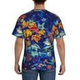 thumbnail image 2 of Naloa Colorful Fall Leaves Men's T-Shirt Sport T-shirt Men's Basic Tee Casual Men's Shirt, Round Neck, Short Sleeves - Large, 2 of 5