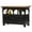 Bright White, variant on American Heartland 75116DBOT Poplar Kitchen Island with Oak Top, Dark Blue